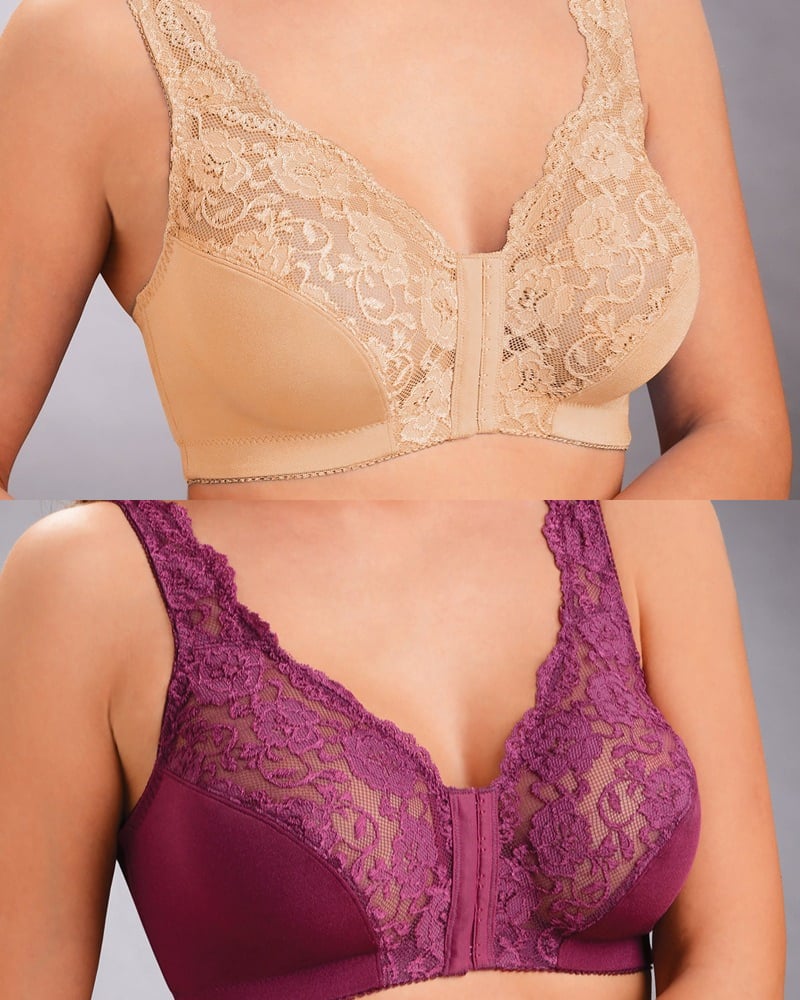 πBuy 1 Get 1 FREEπ - Front Hook Stretch-lace Bra