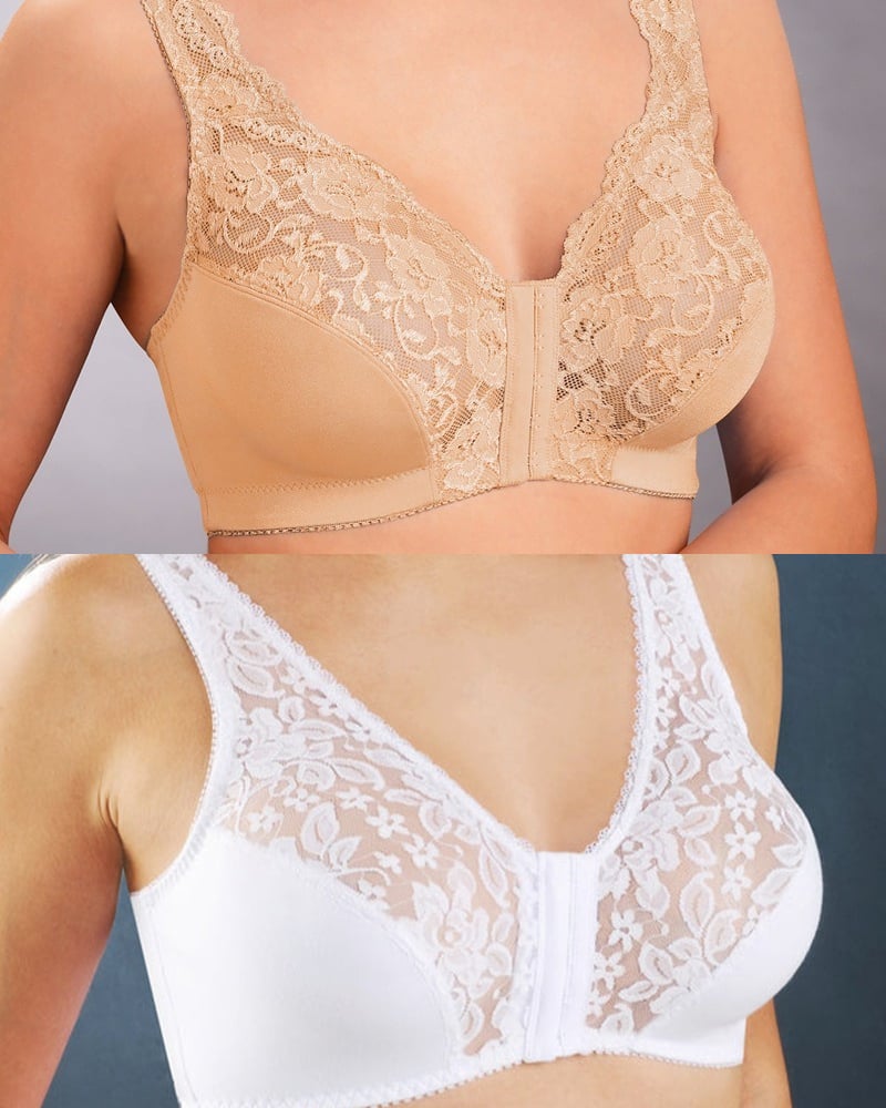πBuy 1 Get 1 FREEπ - Front Hook Stretch-lace Bra