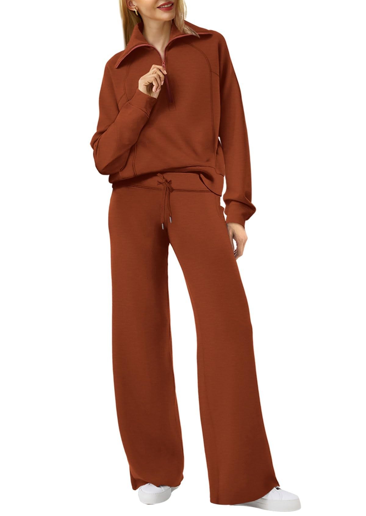 ⏰Hot Sale-Women's 2 Piece Casual Outfits Sweatsuit Set (Buy 2 Free Shipping)