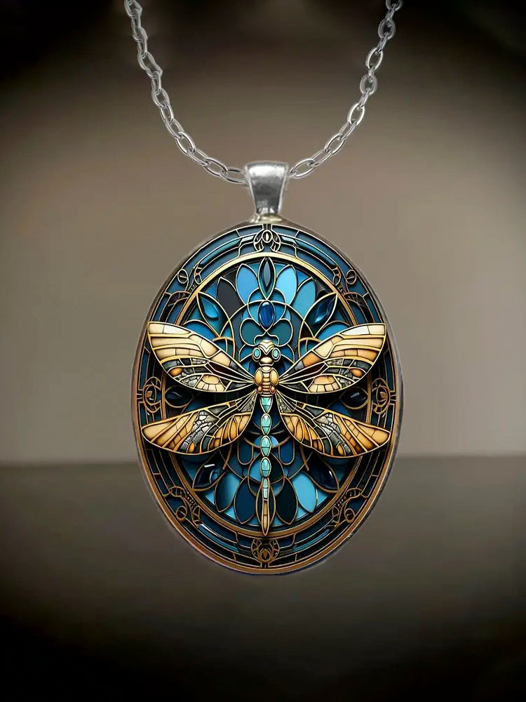 Boho Dragonfly Pendant Necklace