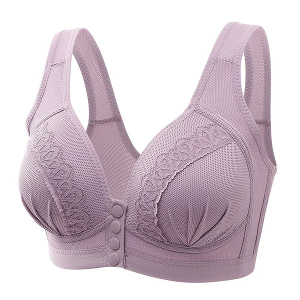 đź’•BUY 1 GET 2 FREEđź’•-2023 Front Button Breathable Skin-Friendly Cotton Bra