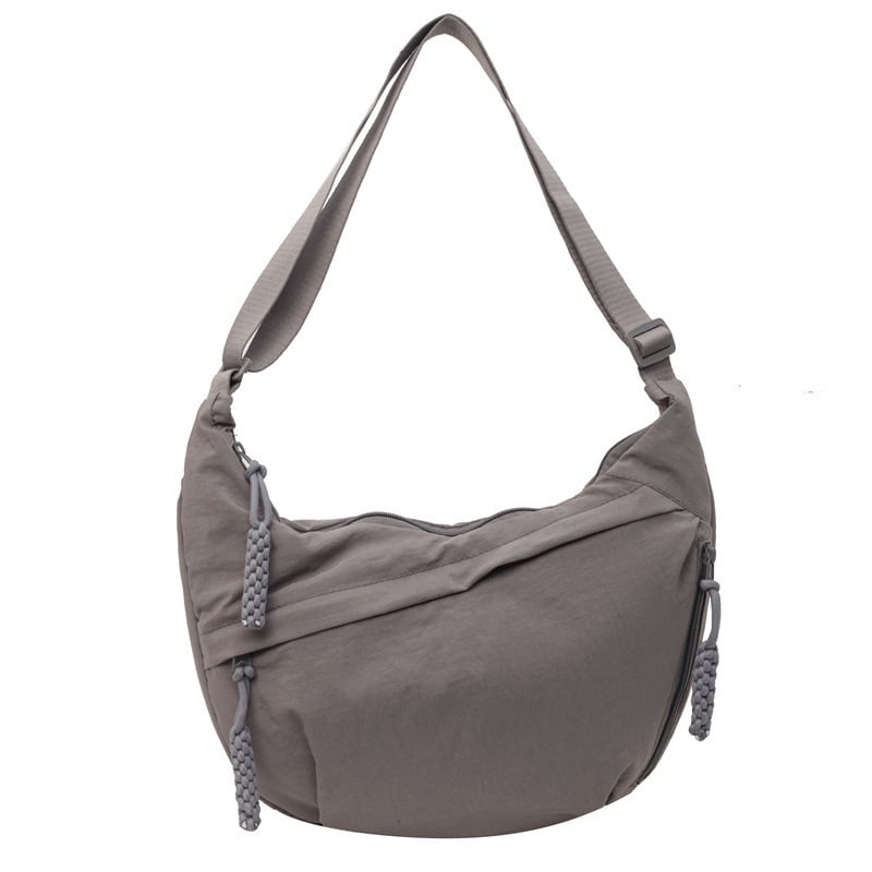 Designer Direct Sales Women's Fashion Plain Color Nylon Crossbody Hobo Bag