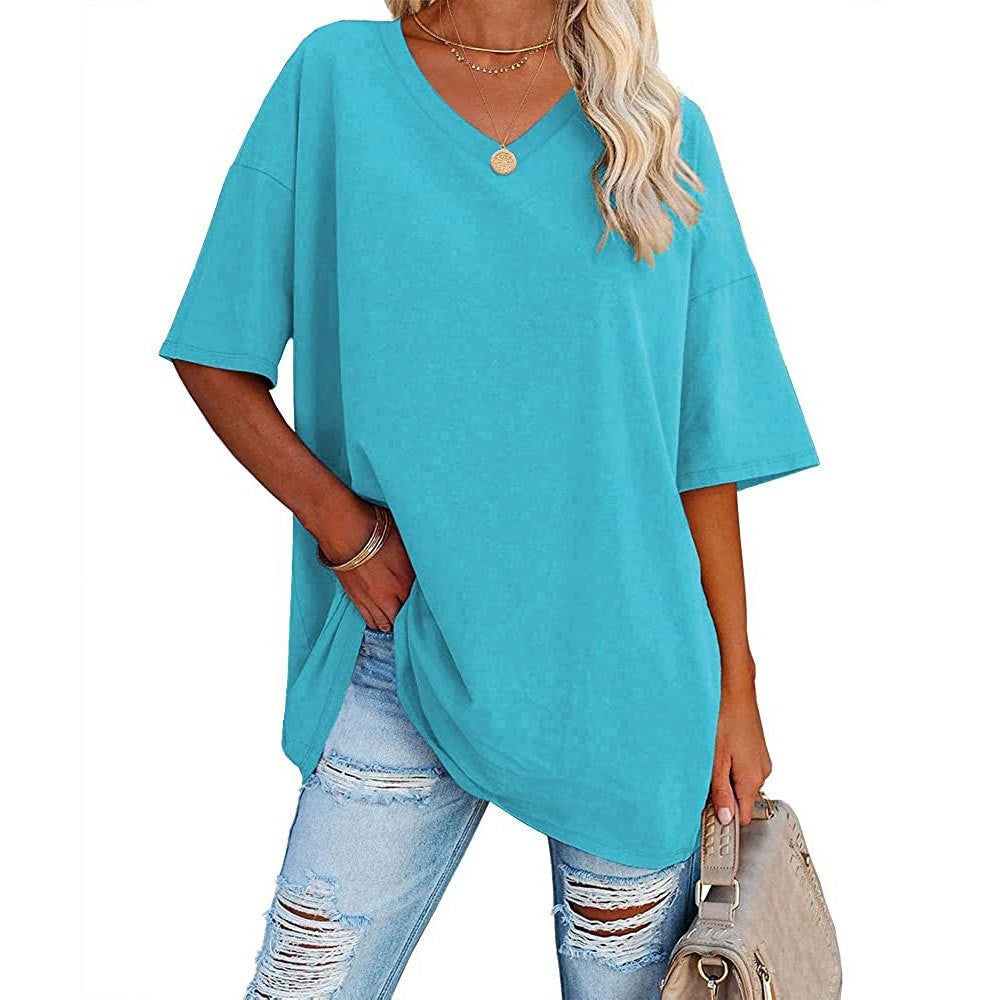 🔥Up to 69% OFF Today🔥Women Summer 2025 Tops 20 Colors Casual V-neck T-shirts