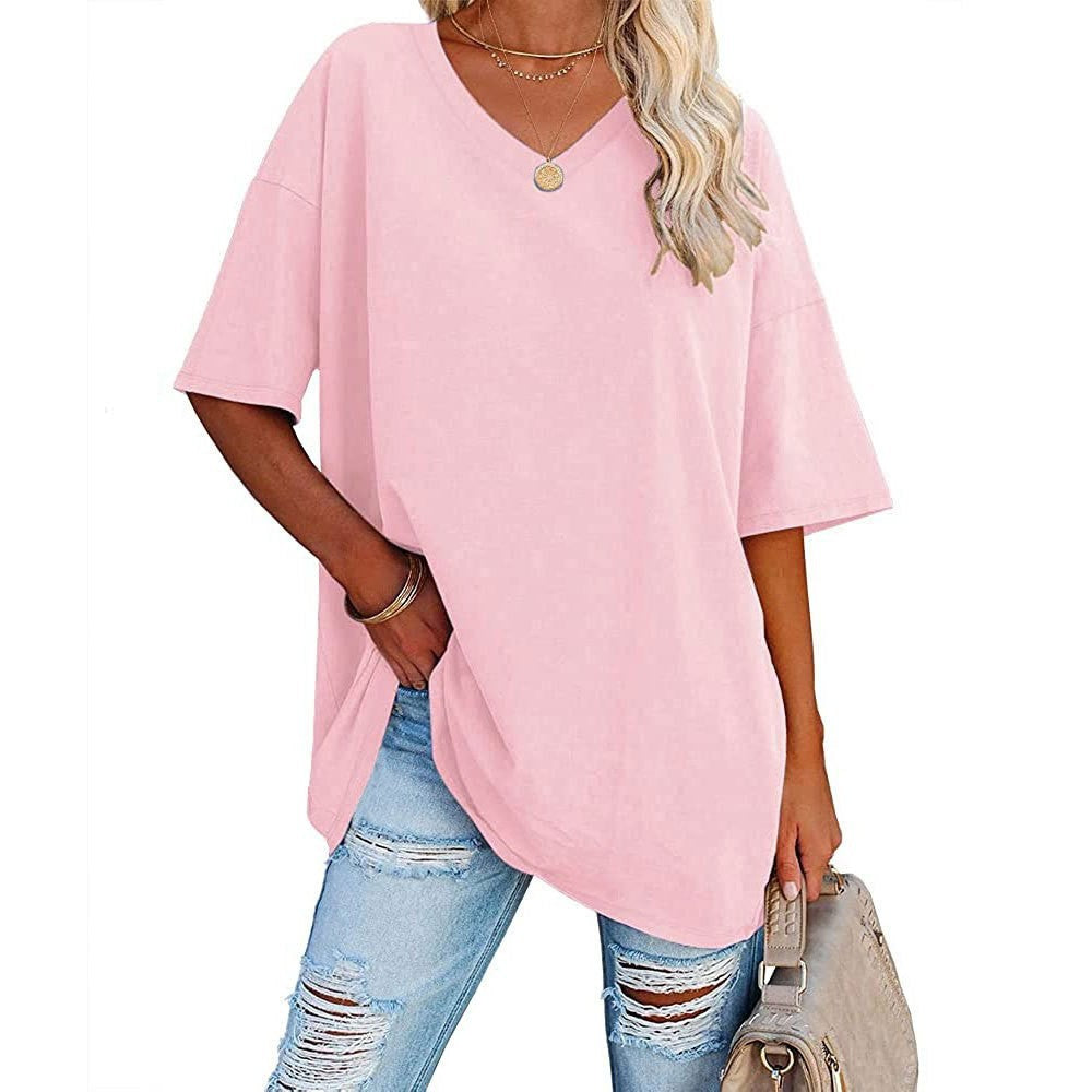 🔥Up to 69% OFF Today🔥Women Summer 2025 Tops 20 Colors Casual V-neck T-shirts