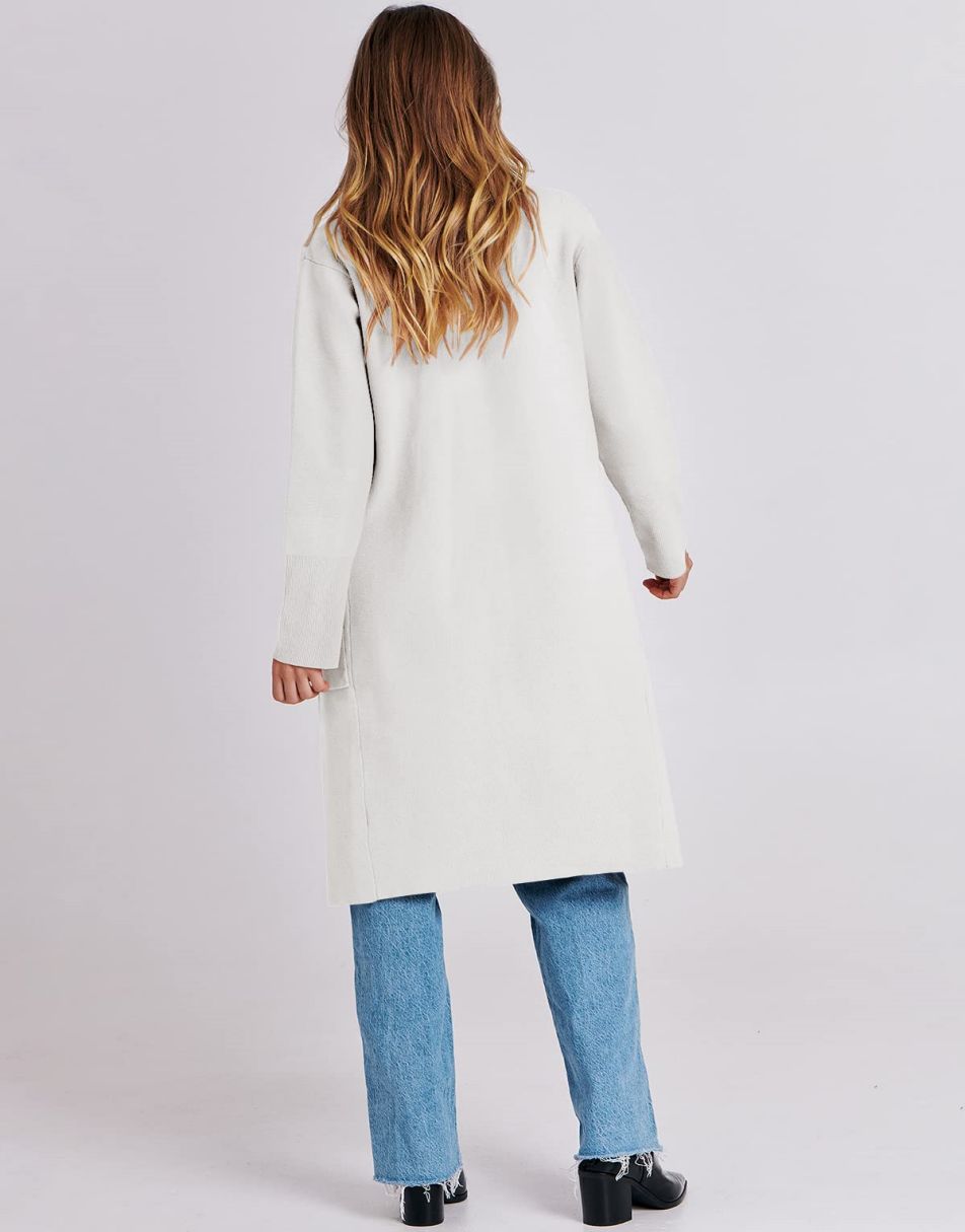 ANRABESS Cardigan for Women Oversized Open Front Sweater Coat Long Sleeve Lapel Blazer Jacket Fall Outwear Coatigan