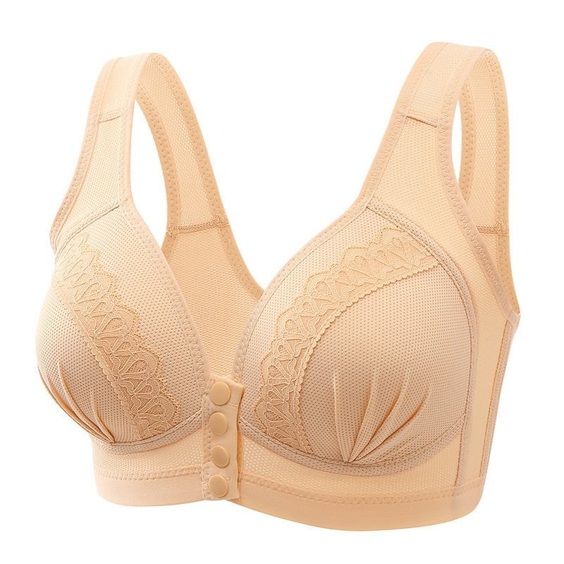 đź’•BUY 1 GET 2 FREEđź’•-2023 Front Button Breathable Skin-Friendly Cotton Bra