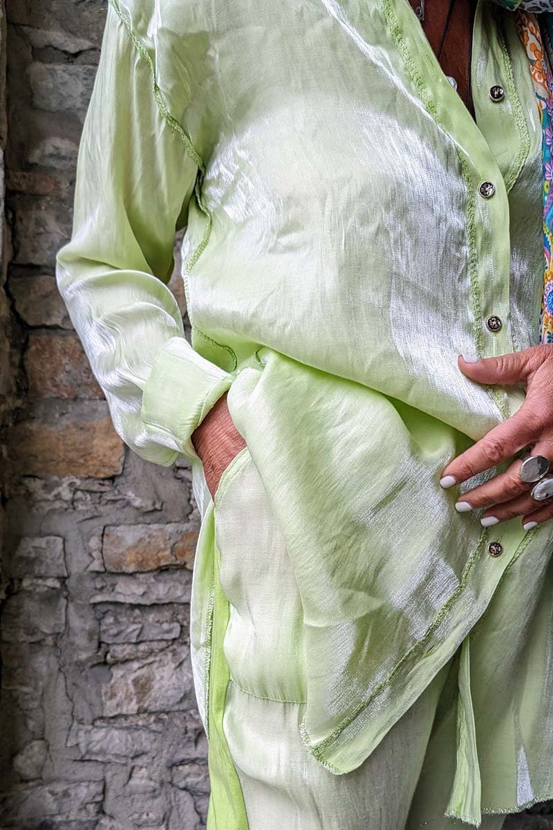 Women's casual mercerized solid color suit
