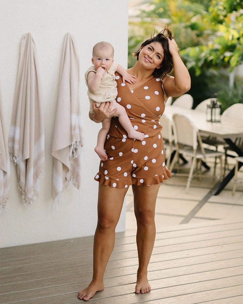 Built-in Bra Swim Romper