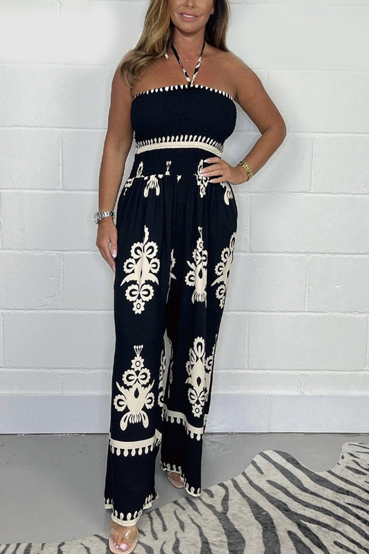 🔥10% Off-Limited Time⏳ Aztec Tube Top Suspender Jumpsuit