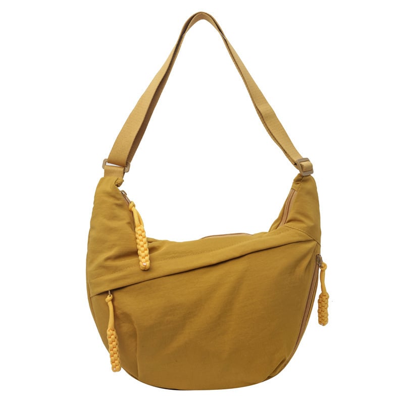 Designer Direct Sales Women's Fashion Plain Color Nylon Crossbody Hobo Bag