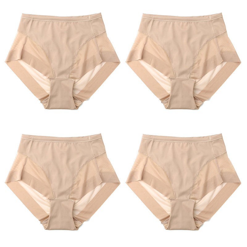🔥Hot Sale Pay 1 Get 4🔥High Waist Ice Silk Seamless Shaping Briefs