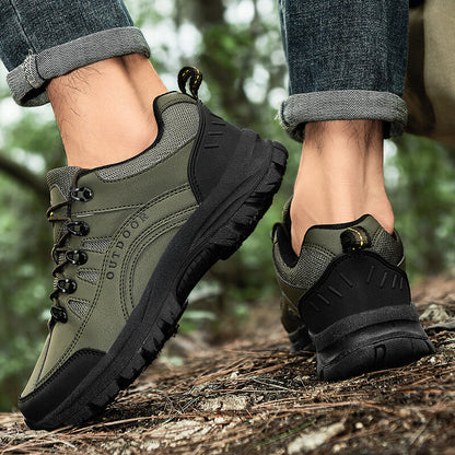 Men's New Solid Color Outdoor Hiking Shoes