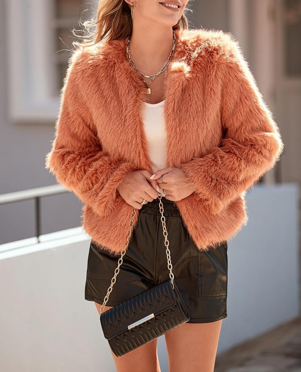 Christmas Sale 50% OFF - Women's Faux Fur Puffy Warm Jacket with Pockets (Buy 2 Free Shipping)