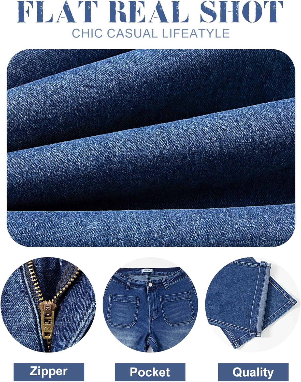 HDLTE Women Wide Leg Jeans High Waist Baggy Jeans Loose Boyfriend Jeans Denim Pants Y2K