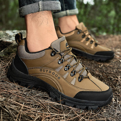 Men's New Solid Color Outdoor Hiking Shoes