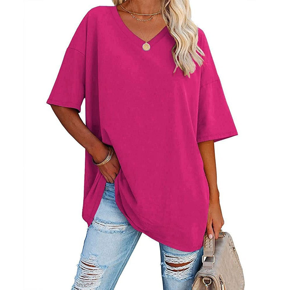 🔥Up to 69% OFF Today🔥Women Summer 2025 Tops 20 Colors Casual V-neck T-shirts