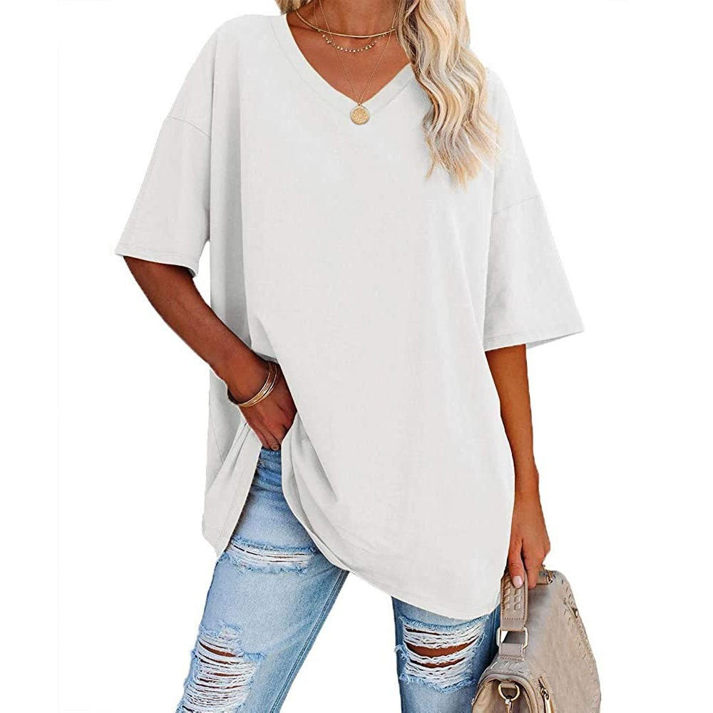 🔥Up to 69% OFF Today🔥Women Summer 2025 Tops 20 Colors Casual V-neck T-shirts