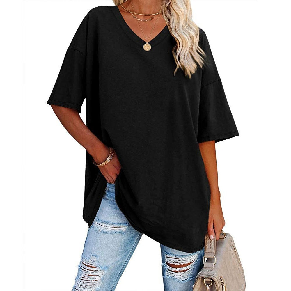 🔥Up to 69% OFF Today🔥Women Summer 2025 Tops 20 Colors Casual V-neck T-shirts