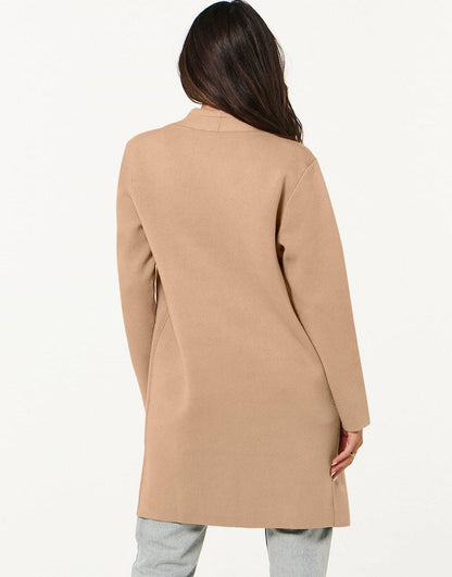 ANRABESS Cardigan Sweater for Women Casual 2023 Fall Winter Fashion Coat Long Sleeve Open Front Knit Coatigan Clothes