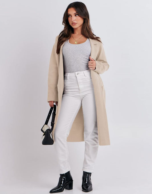 ANRABESS Cardigan for Women Oversized Open Front Sweater Coat Long Sleeve Lapel Blazer Jacket Fall Outwear Coatigan