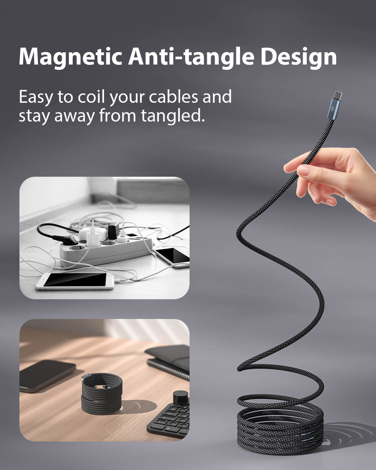 MagCable | Magnetic Anti-tangle Cable