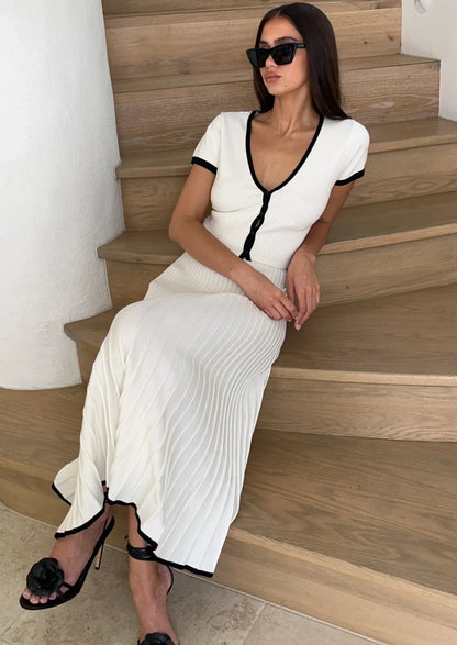 JOLENE Knit Top And Midi Skirt Set