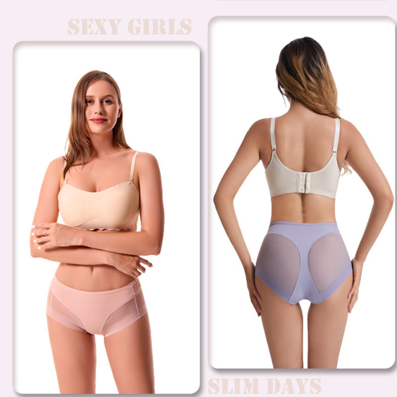 🔥Hot Sale Pay 1 Get 4🔥High Waist Ice Silk Seamless Shaping Briefs