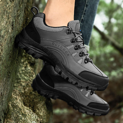 Men's New Solid Color Outdoor Hiking Shoes