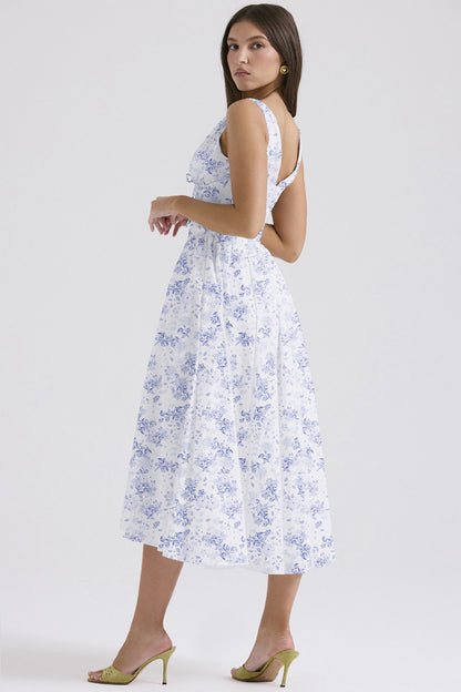 Stylish Floral Print V-Neck Swing Dress🌺Buy 2 Free Shipping