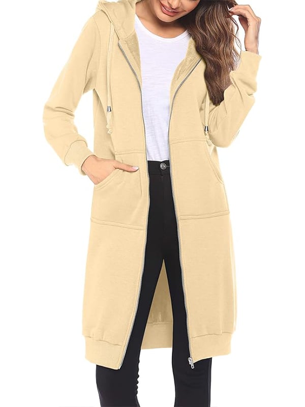Women Casual Zip up Fleece Hoodies