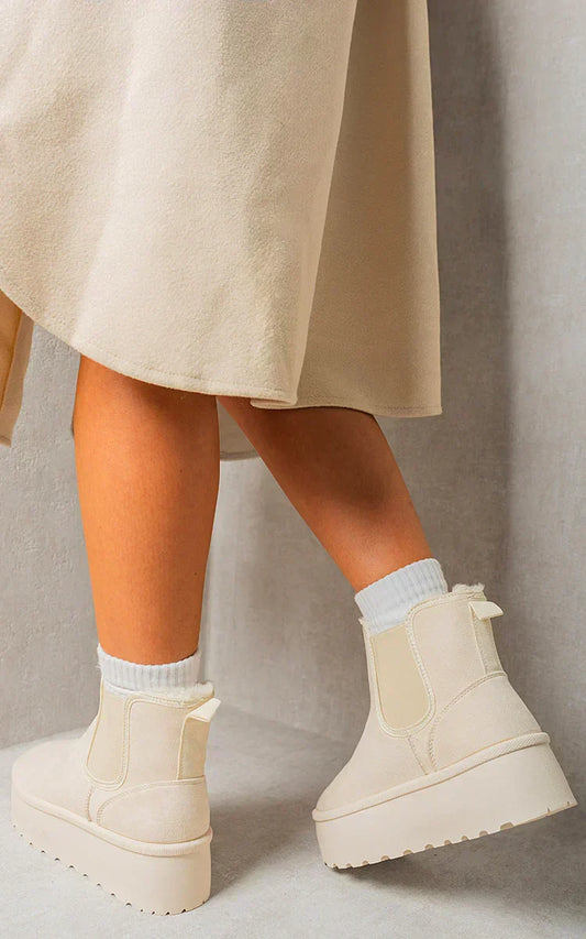 Non-Slip Thick Sole Plush Platform