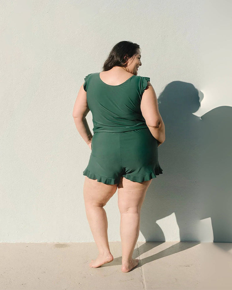 Built-in Bra Swim Romper