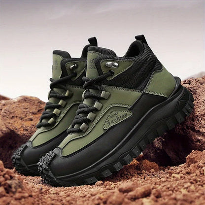 (⏰Limited Time Sale 70% OFF) Men’s Work Hiking Boots – Waterproof, Non-Slip, Puncture and Smash Resistant, Wide Toe, Arch Support – Ideal for Daily Wear and Outdoor Adventures